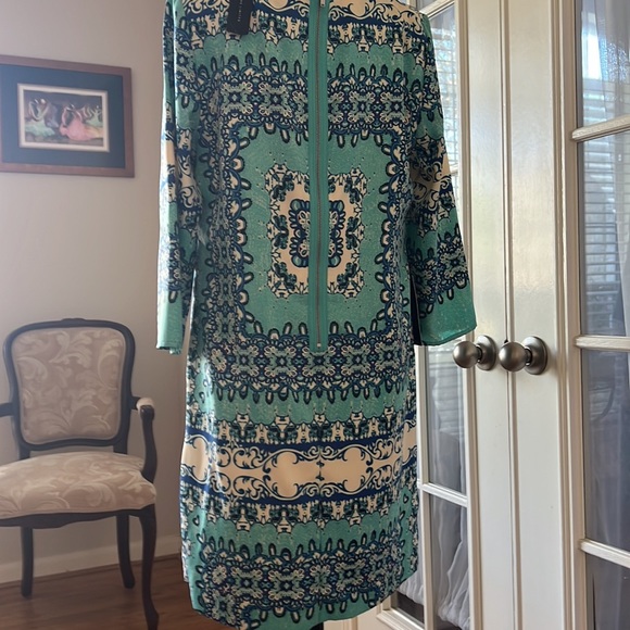 Teal short dress - Picture 2 of 7